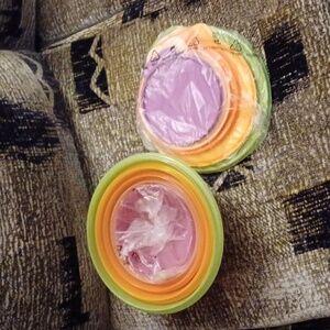 New Tupperware Set Of 5 Colourful Bowls With Lids